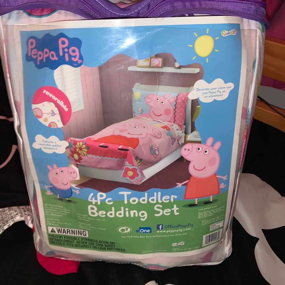 Peppa pig toddler bed in a bag
